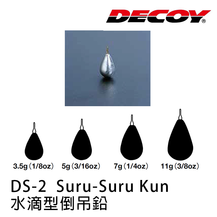 DECOY DS-2 SURU SURU KUN [水滴型倒吊鉛]